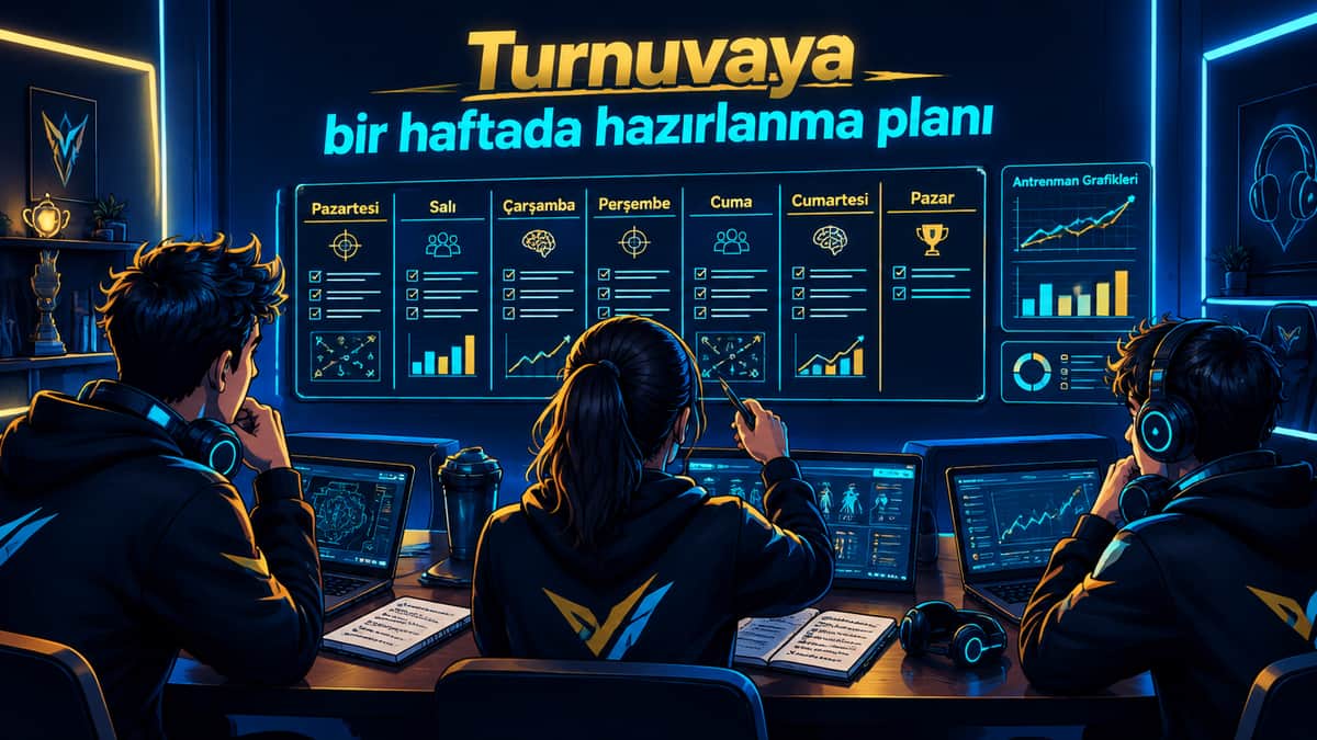 Turnuvaya bir haftada hazırlanma planı yazısının kapak görseli