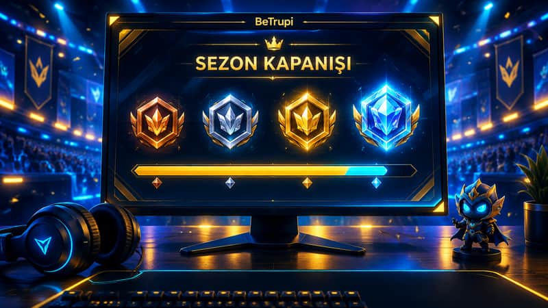 Sezon kapanışında kademe rozetlerinin dağıtıldığı profil ekranı