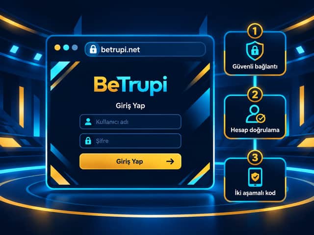 BeTrupi resmi giriş ekranının doğrulama adımlarını gösteren kapak görseli