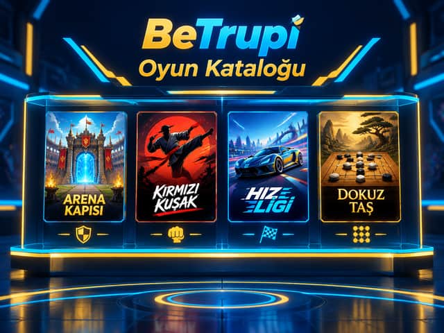 BeTrupi resmi oyun kataloğundaki yapımların vitrin görünümü