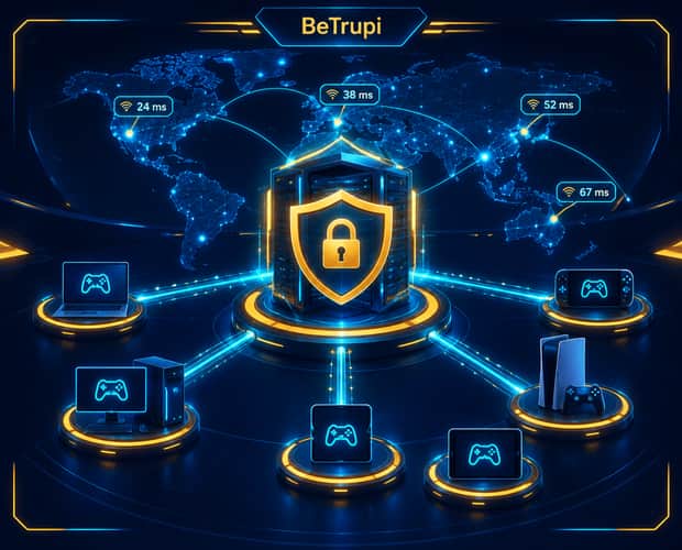 BeTrupi sunucu otoriteli mimarisinin bağlantı panelindeki görünümü